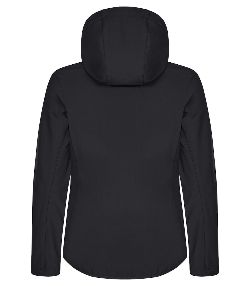 Classic Softshell Jacket Met Kap Ladies Zwart