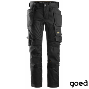 6241 Stretch Werkbroek met Holsterzakken Zwart